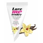 Съедобное согревающее массажное масло Love Me Tender Vanilla с ароматом ванили - 10 мл. - Love to Love - купить с доставкой в Салавате