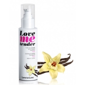 Съедобное согревающее массажное масло Love Me Tender Vanilla с ароматом ванили - 100 мл. - Love to Love - купить с доставкой в Салавате