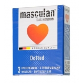 Презервативы с пупырышками Masculan Dotted - 3 шт. - Masculan - купить с доставкой в Салавате