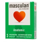 Презервативы анатомической формы Masculan Anatomic - 3 шт. - Masculan - купить с доставкой в Салавате
