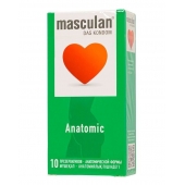 Презервативы анатомической формы Masculan Anatomic - 10 шт. - Masculan - купить с доставкой в Салавате