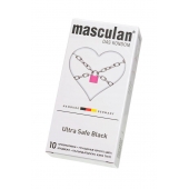 Ультрапрочные презервативы Masculan Ultra Safe Black - 10 шт. - Masculan - купить с доставкой в Салавате