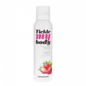 Массажная хрустящая пенка Tickle My Body Strawberry с ароматом клубники - 150 мл. - Love to Love - купить с доставкой в Салавате