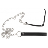 Зажим для половых губ с поводком Pussy Clamp With A Leash - Orion - купить с доставкой в Салавате
