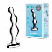 Стальной анальный фаллоимитатор для простаты Stainless Steel Anal Beads - 13 см. - b-Vibe - в Салавате купить с доставкой