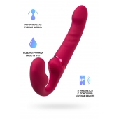 Малиновый безремневой страпон Lapis - 23 см. - Lovense - купить с доставкой в Салавате