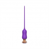 Фиолетовый тонкий стимулятор Nipple Vibrator - 23 см. - I-MOON - купить с доставкой в Салавате