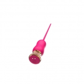 Розовый тонкий стимулятор Nipple Vibrator - 23 см. - I-MOON - купить с доставкой в Салавате