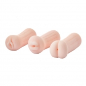 Набор из 3 мастурбаторов The Girl Next Door Tina - Dream Toys - в Салавате купить с доставкой