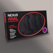 Набор из 3 массажеров простаты чёрного цвета NEXUS ANAL STARTER KIT - Nexus Range - в Салавате купить с доставкой