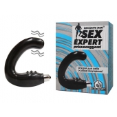 Чёрный массажёр простаты серии Sex Expert - Sex Expert - в Салавате купить с доставкой