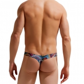 Мужские трусы-тонги с разноцветным геометрическим принтом - Gauvine купить с доставкой Мужские трусы-тонги с разноцветным геометрическим принтом - Gauvine купить с доставкой