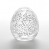 Мастурбатор-яйцо Keith Haring EGG PARTY - Tenga - в Салавате купить с доставкой