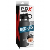 Серый мастурбатор в виде бутылки F*ck Flask - Pipedream - в Салавате купить с доставкой