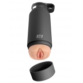 Серый мастурбатор в виде бутылки F*ck Flask - Pipedream - в Салавате купить с доставкой