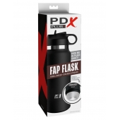 Черный мастурбатор в виде бутылки Fap Flask - Pipedream - в Салавате купить с доставкой