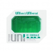 Зеленый мастурбатор-стимулятор Tenga Uni Emerald - Tenga - в Салавате купить с доставкой