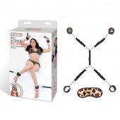 Леопардовая фиксация на матрас для рук и ног Classic Bedspreader - Lux Fetish - купить с доставкой в Салавате