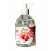 Лубрикант на водной основе Love Protection Raspberry с ароматом малины - 300 мл. - Lola Games - купить с доставкой в Салавате