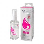 Возбуждающая силиконовая вагинальная смазка Yes Heat - 50 мл. - Sitabella - купить с доставкой в Салавате