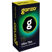 Прозрачные ультратонкие презервативы Ganzo Ultra thin - 15 шт. - Ganzo - купить с доставкой в Салавате