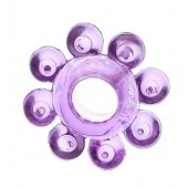 Мягкая фиолетовая гелевая насадка - Toyfa Basic - в Салавате купить с доставкой