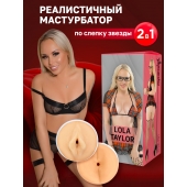 Двусторонний мастурбатор Lola Taylor - 22 см. - ФлешНаш - в Салавате купить с доставкой