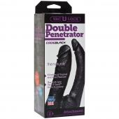 Черная насадка-фаллоимитатор для двойной стимуляции Double Penetrator - 16 см. - Doc Johnson - купить с доставкой в Салавате