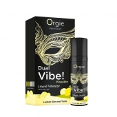 Съедобный жидкий вибратор Dual Vibe! со вкусом лимонного джина с тоником - 15 мл. - ORGIE - купить с доставкой в Салавате