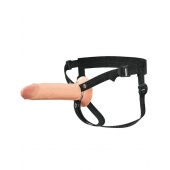 Полый страпон на ремнях 8’’ Hollow Silicone Strap-on - Pipedream - купить с доставкой в Салавате