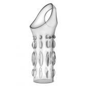Прозрачная насадка на пенис Stretchy Studded Penis Sleeve Ring - Blush Novelties - в Салавате купить с доставкой