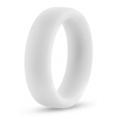 Белое люминесцентное эрекционное кольцо Silicone Glo Cock Ring - Blush Novelties - в Салавате купить с доставкой
