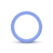 Голубое люминесцентное кольцо Silicone Glo Cock Ring - Blush Novelties - в Салавате купить с доставкой