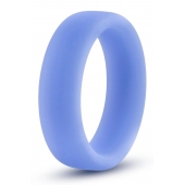 Голубое люминесцентное кольцо Silicone Glo Cock Ring - Blush Novelties - в Салавате купить с доставкой