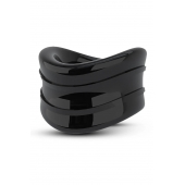 Черное эрекционное кольцо на мошонку Beef Ball Stretcher Snug - Blush Novelties - в Салавате купить с доставкой