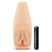 Мастурбатор-вагина с вибрацией Soft   Wet Natasha Realistic Beige Masturbator - Blush Novelties - в Салавате купить с доставкой