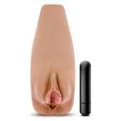 Маструбатор-вагина с вибрацией Soft   Wet Renata Realistic Tan Masturbator - Blush Novelties - в Салавате купить с доставкой