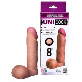 Фаллическая насадка для страпона UNICOCK 8  - 20 см. - LOVETOY (А-Полимер) - купить с доставкой в Салавате