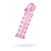 Розовая насадка на пенис с шипами - 12,5 см. - A-toys - в Салавате купить с доставкой