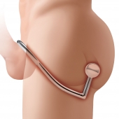 Кольцо на пенис с анальным стимулятором Stainless Steel Anal Hook   Cock Ring - BlueLine - в Салавате купить с доставкой