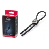 Тёмно-серое эрекционное кольцо с зажимом Again and Again Adjustable Cock Ring - Fifty Shades of Grey - в Салавате купить с доставкой