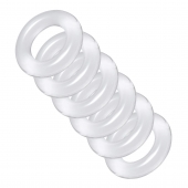 Комплект из 6 прозрачных эрекционных колец Ring Master Custom Ball Stretcher Kit - XR Brands - в Салавате купить с доставкой