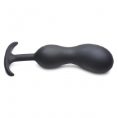 Черный массажер простаты с утяжелителями Premium Silicone Weighted Prostate Plug XL - 20,8 см. - XR Brands - в Салавате купить с доставкой