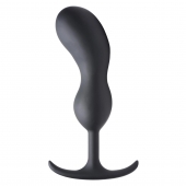 Черный массажер простаты с утяжелителями Premium Silicone Weighted Prostate Plug XL - 20,8 см. - XR Brands - в Салавате купить с доставкой