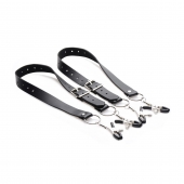 Ремни с зажимами для половых губ Spread Labia Spreader Straps with Clamps - XR Brands - купить с доставкой в Салавате