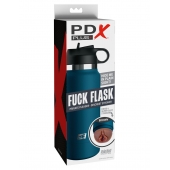 Смуглый мастурбатор-вагина в синей колбе F*ck Flask - Pipedream - в Салавате купить с доставкой