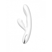 Белый вибратор-кролик Eria с вакуумной стимуляцией, функцией tapping и нагревом - 21,5 см. - BeYourLover