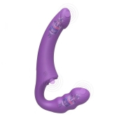 Фиолетовый безремневой страпон Straples Strap-On Dildo - Erokay - купить с доставкой в Салавате