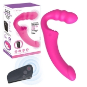 Розовый безремневой страпон Straples Strap-On Dildo - Erokay - купить с доставкой в Салавате