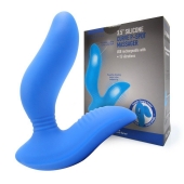 Синий вибромассажер простаты 3,5’’ Curve P-spot Massager - 12 см. - Erokay - в Салавате купить с доставкой